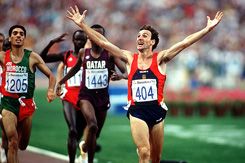 Juegos Olímpicos Barcelona 1992.  Fermin CACHO (ESP), medalla de oro en 1500m.