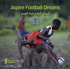 Portada del Libro del proyecto Football Dreams, de la Academia Aspire (Qatar): Búsqueda de jóvenes talentos de fútbol en el Africa Central.